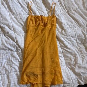 Abercrombie Mustard Yellow Dress